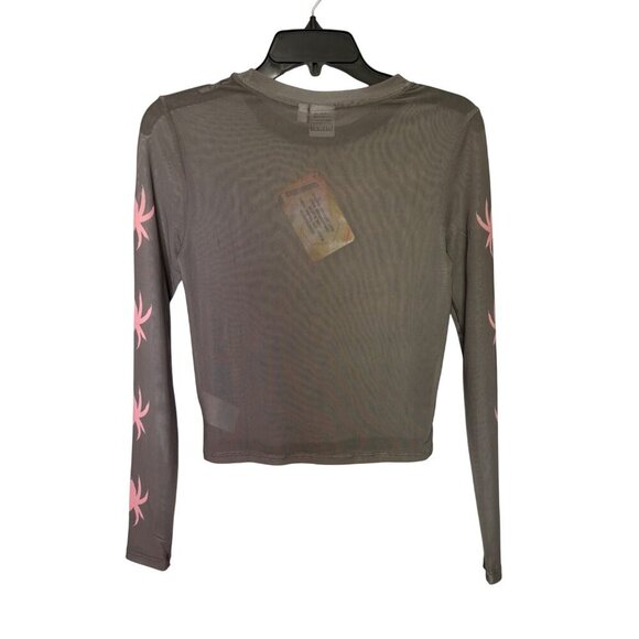 Spider-Man Across The Spider-Verse Spider-Gwen Graphic Crop Top Womens Small NWT - Picture 3 of 11